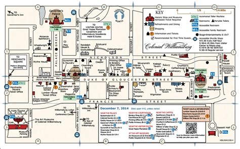 walking map of colonial williamsburg.